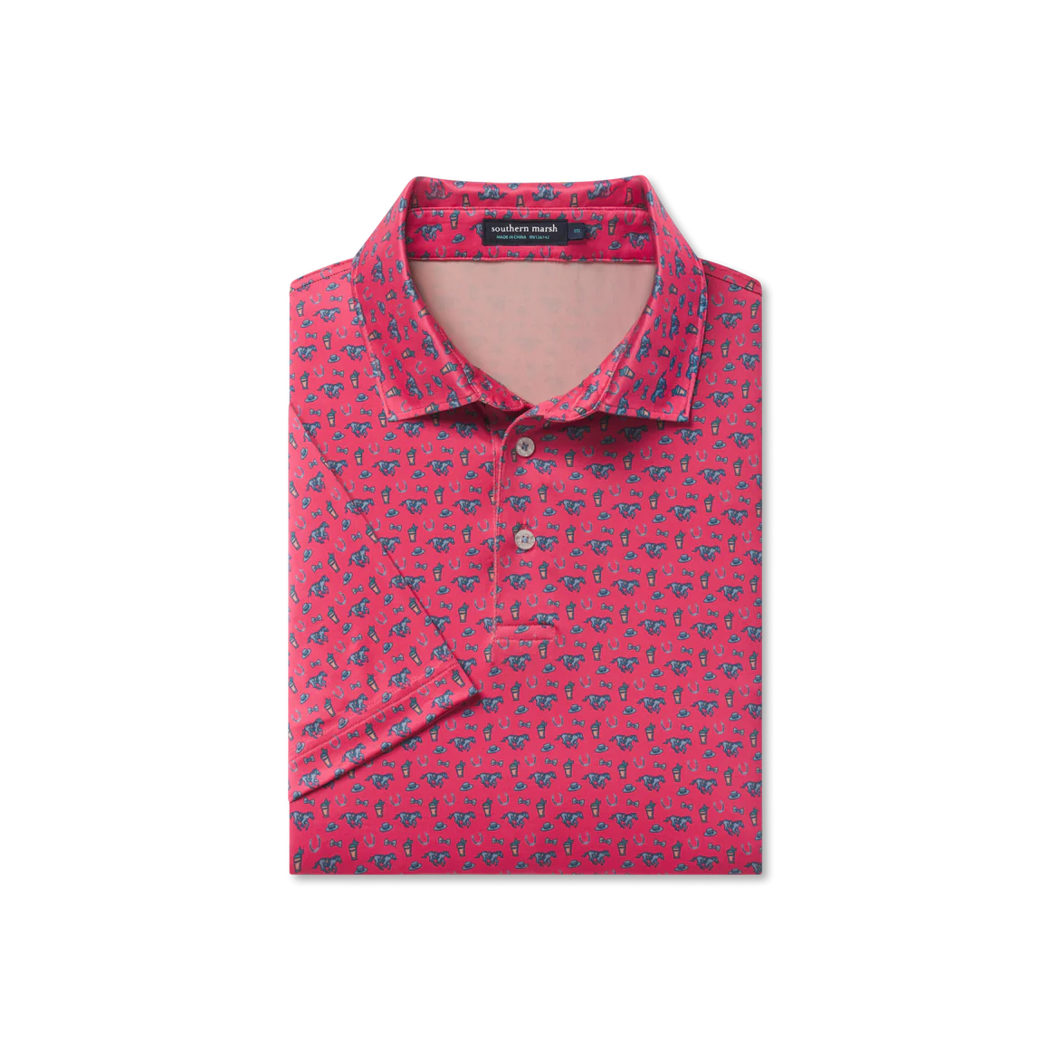 Flyline Performance Polo- Thoroughbred High Pines Outfitters