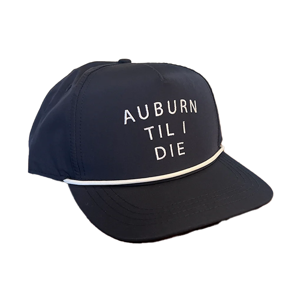 Auburn Til I Die 5 Panel Performance Rope Hat | High Pines Outfitters