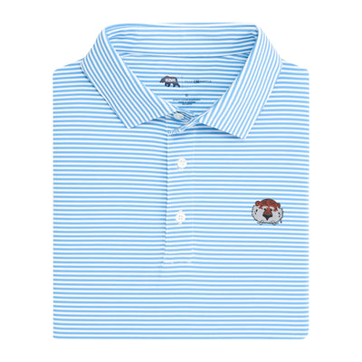 Auburn Aubie Echo Stripe Performance Polo