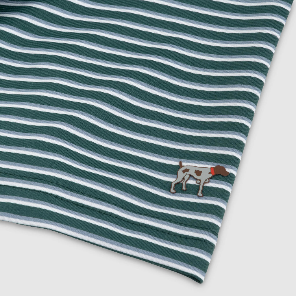 Commander Stripe Performance Polo