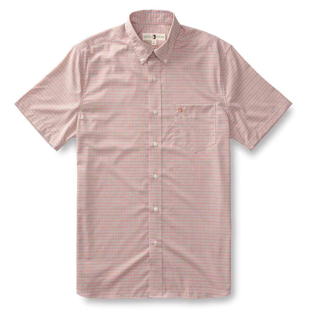DH Short Sleeve Performance Poplin Padgett Plaid Shirt