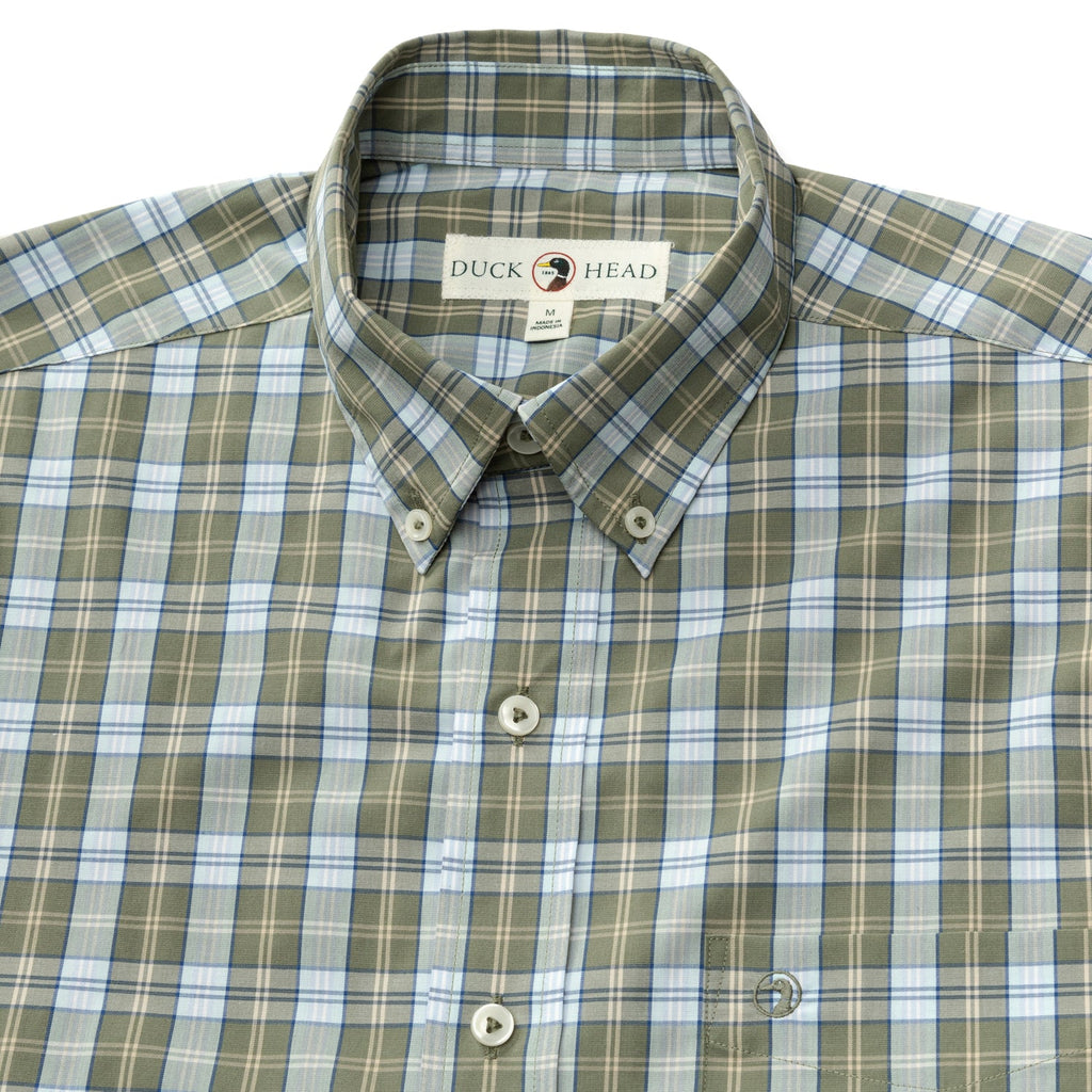 LS Performance Poplin Wester Plaid Shirt