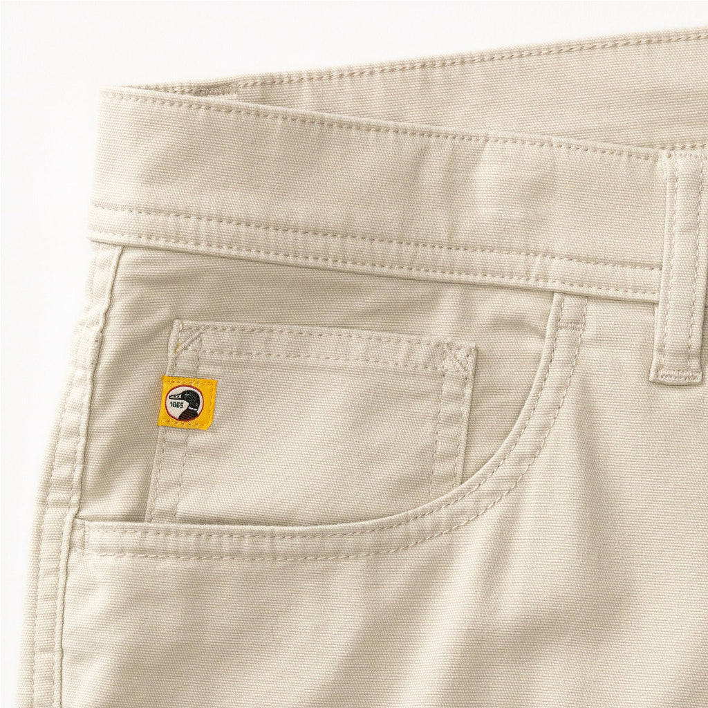 Pinpoint Canvas 5-Pocket Pants- Stone