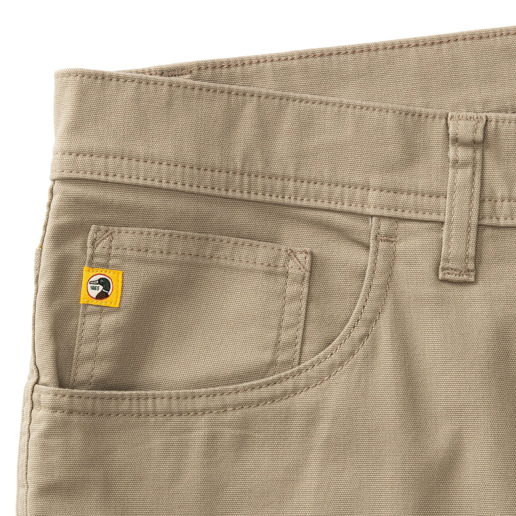 Pinpoint Canvas 5-Pocket Pants- Khaki