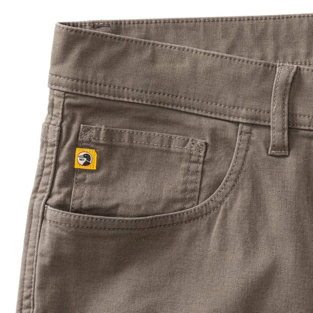 Pinpoint Canvas 5-Pocket Pants- Brushed Nickel