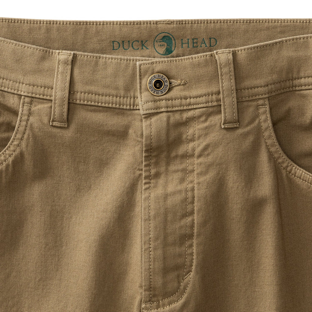 Pinpoint Canvas 5-Pocket Pants- Covert Green