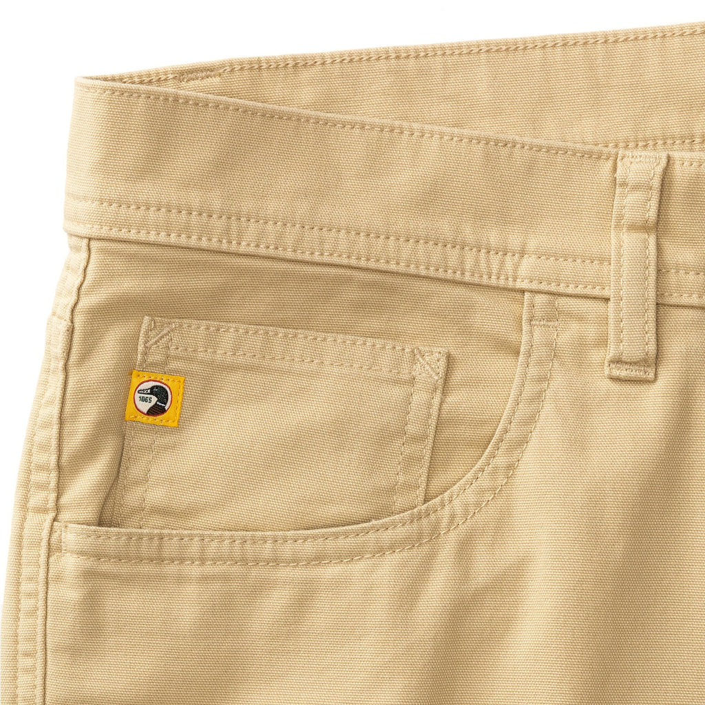 Pinpoint Canvas 5-Pocket Pants- Sand