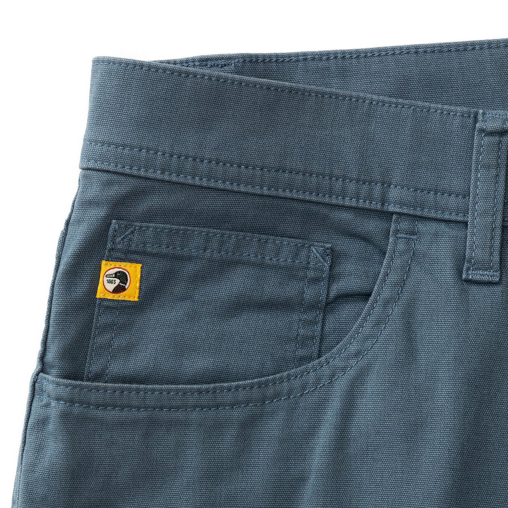 Pinpoint Canvas 5-Pocket Pants- Vintage Blue