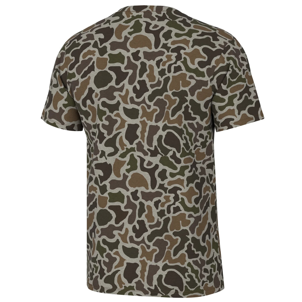 Short Sleeve Heather Blend Crew