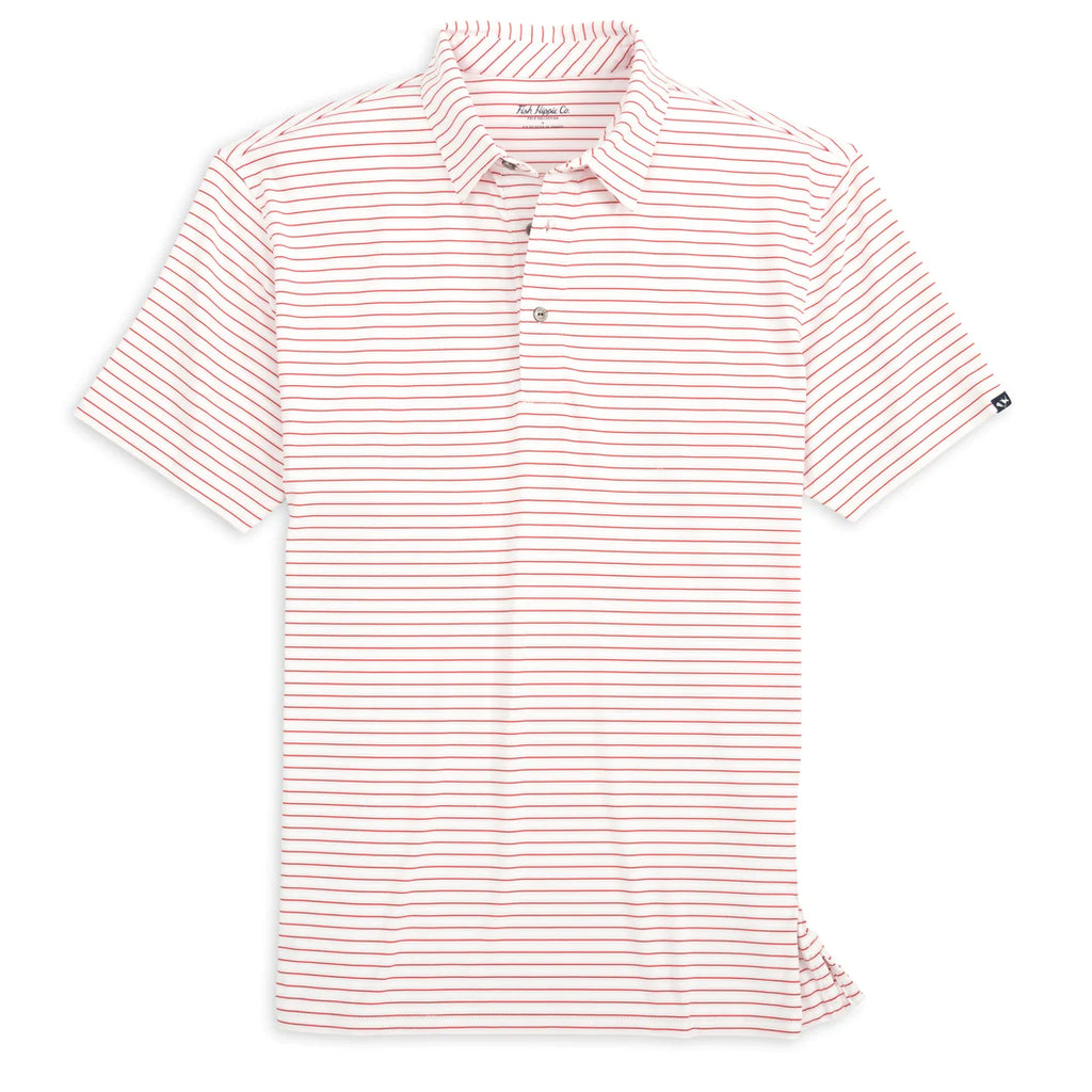 Knox Stripe Performance Polo