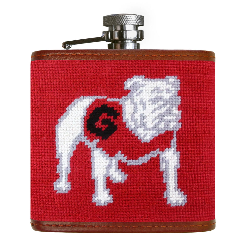 Georgia- Needlepoint Flask