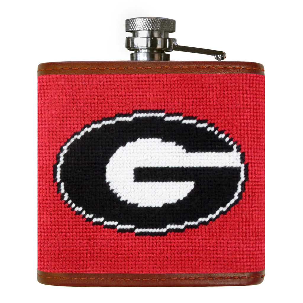 Georgia- Needlepoint Flask