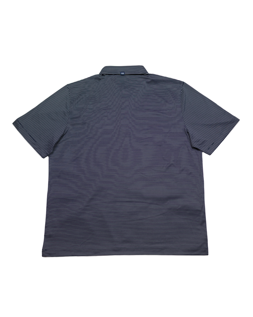 Auburn Tigers Forge Eco Double Stripe Stretch Recycled Mens Polo - Sailor Aubie Logo