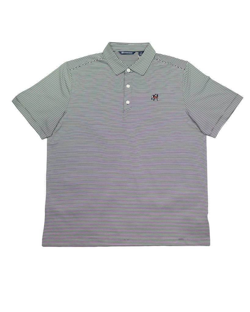 Georgia Bulldogs Forge Eco Double Stripe Stretch Recycled Mens Polo