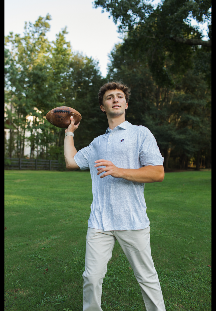 Georgia Bulldogs Pike Eco Flora Print Recycled Mens Polo