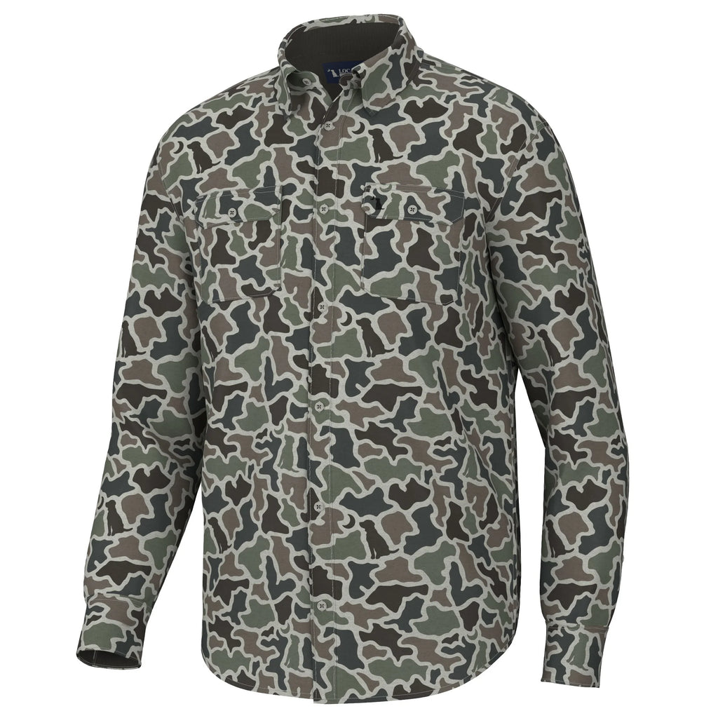 Camo Button Up