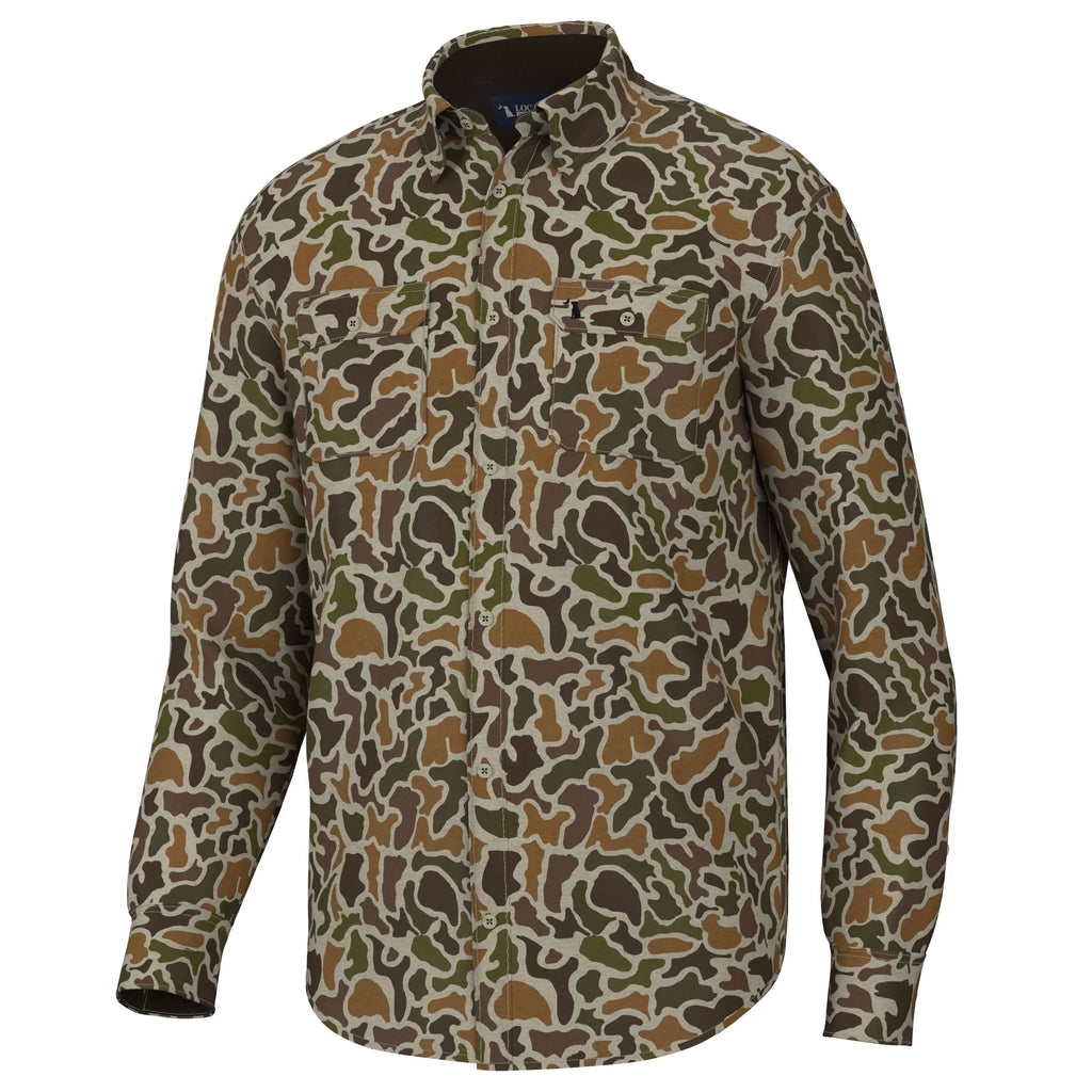 Camo Button Up