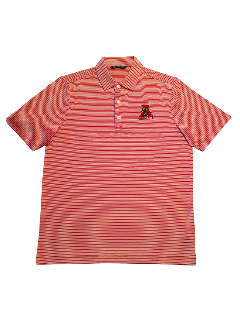 Cutter & Buck Alabama Forge Eco Double Stripe Stretch Recycled Mens Polo