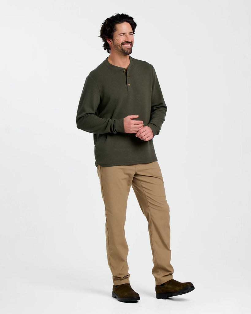 Men's Waffle Long Sleeve Henley