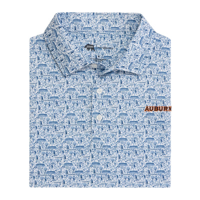 Auburn Icons Printed Performance Polo