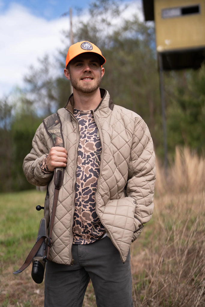 Mens quilted 2025 hunting jacket