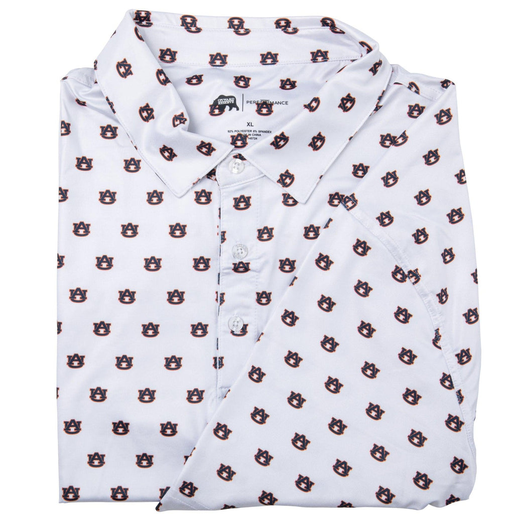 Auburn AU Printed Performance Polo