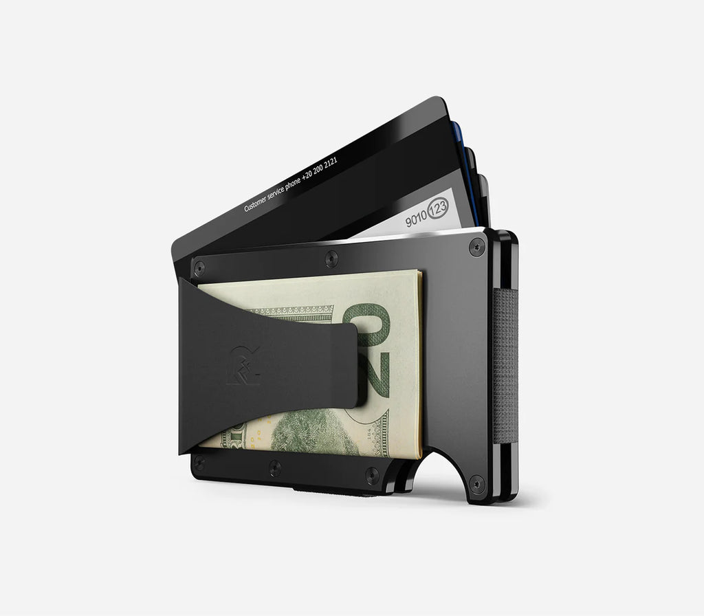Aluminum Ridge Wallet- Money Clip