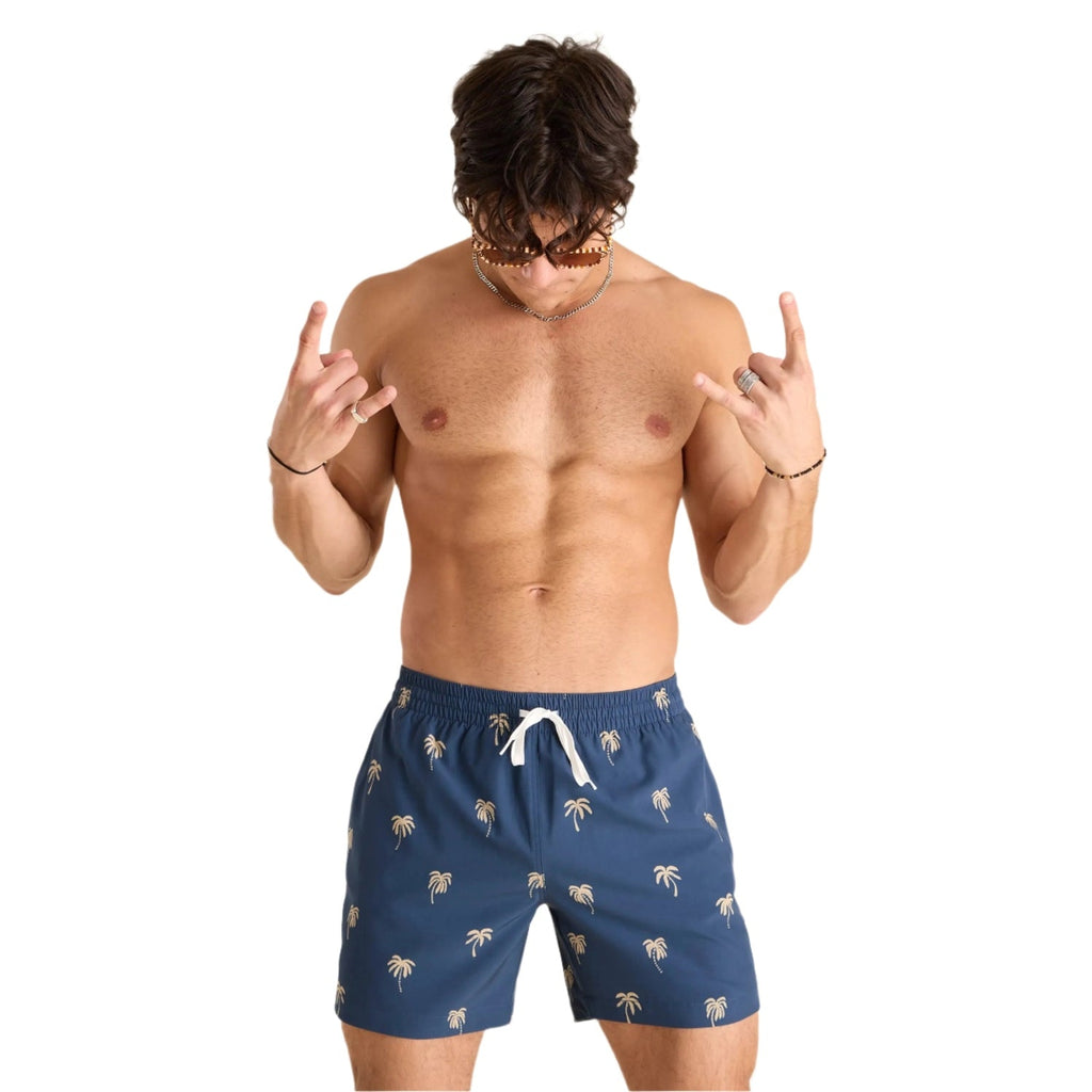 The Midnight Palms 5.5 (Classic Lined Swim Trunk)