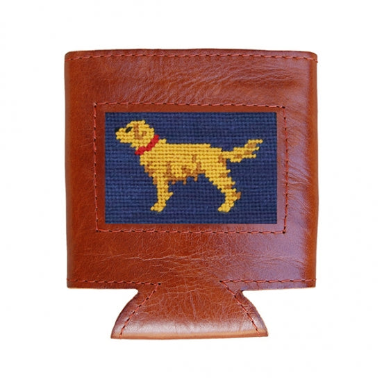 Golden Retriever Needlepoint Can Cooler