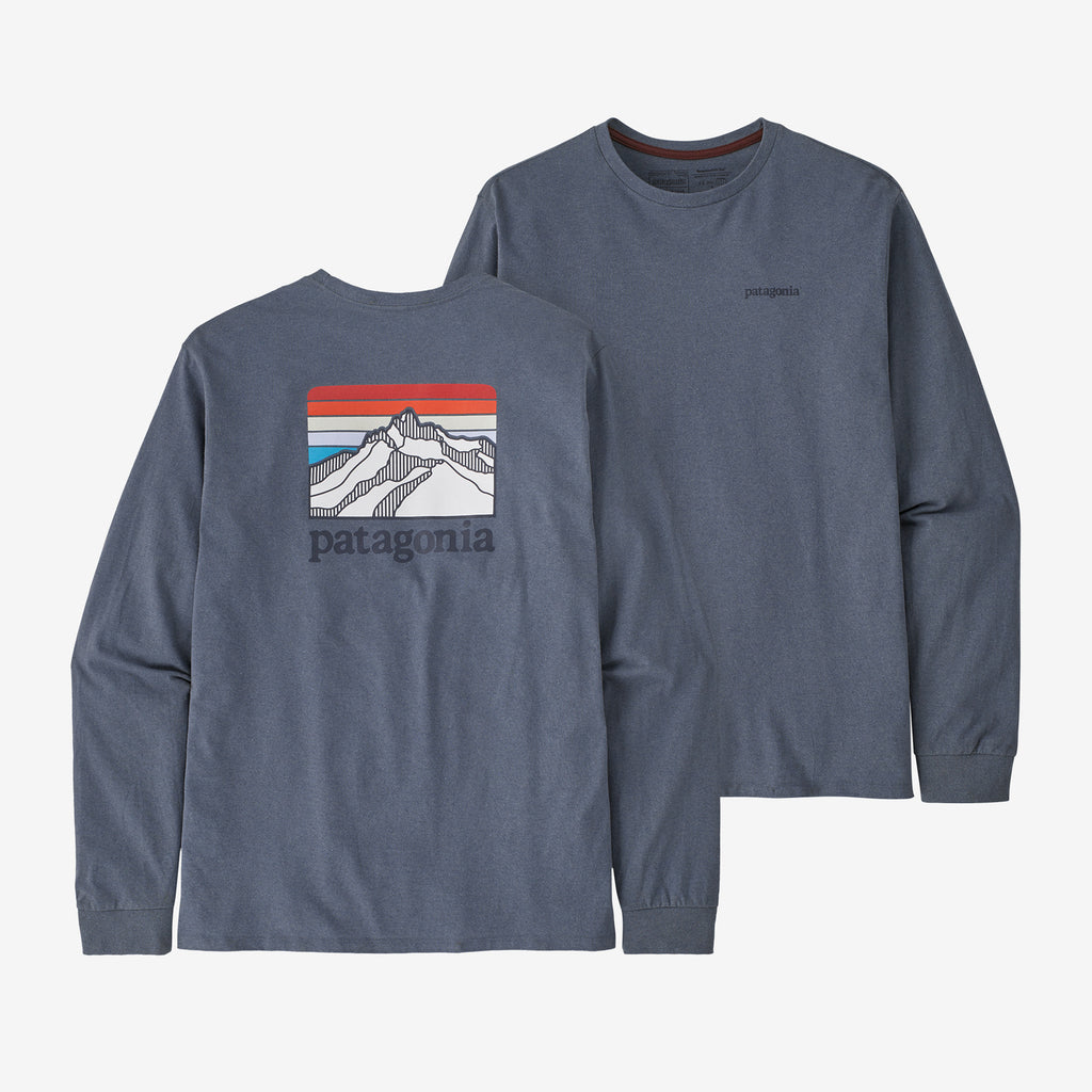 Patagonia - Men's Long-Sleeved P-6 Logo Responsibili-Tee Gravel Heather / XL