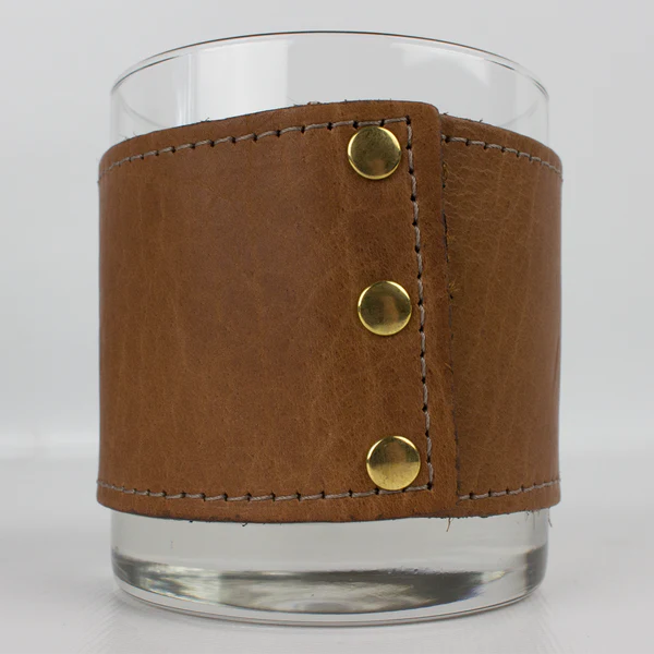 Bison Wrapped Bourbon Glass