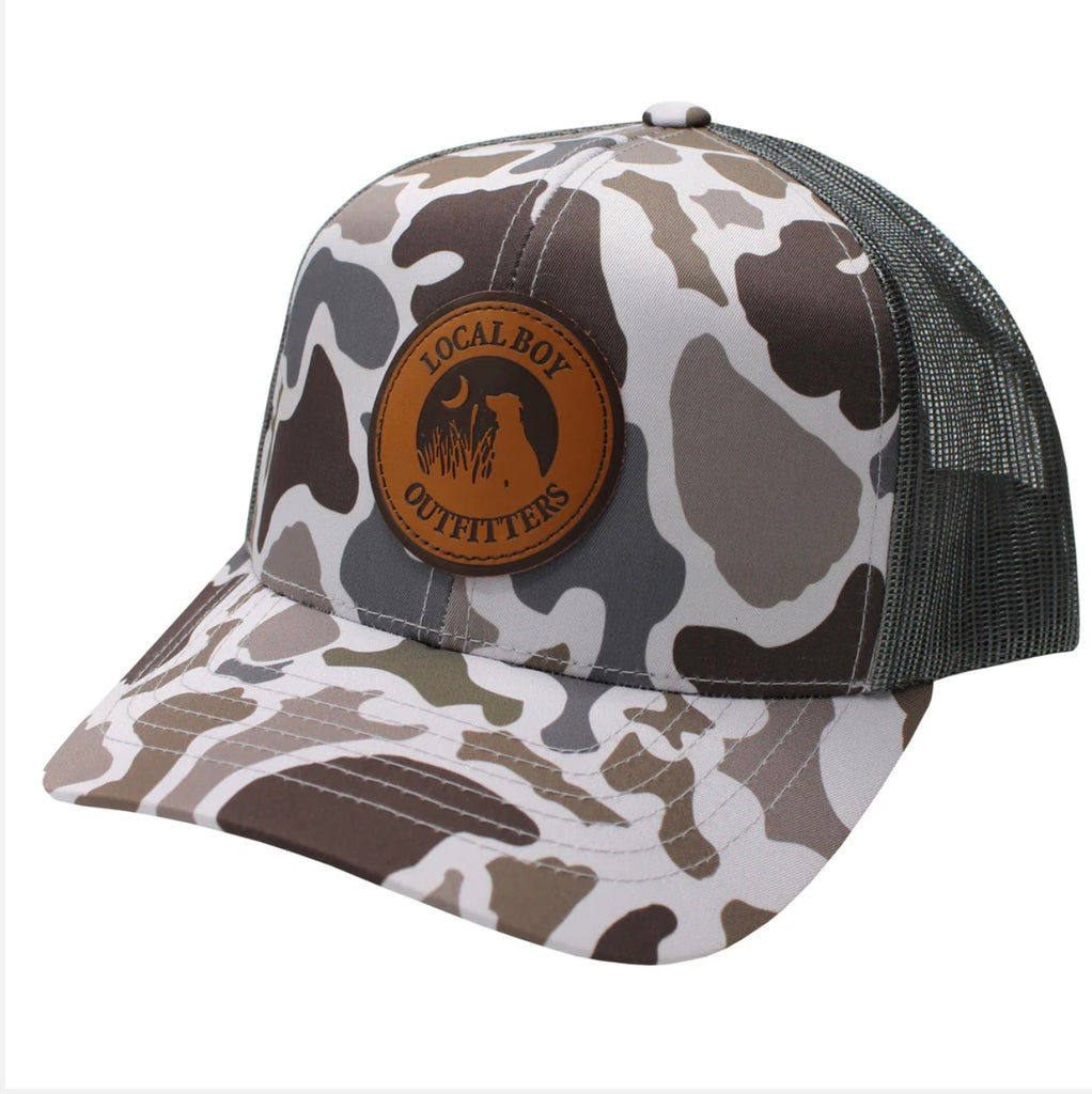 LBO Leather Patch Trucker Hat