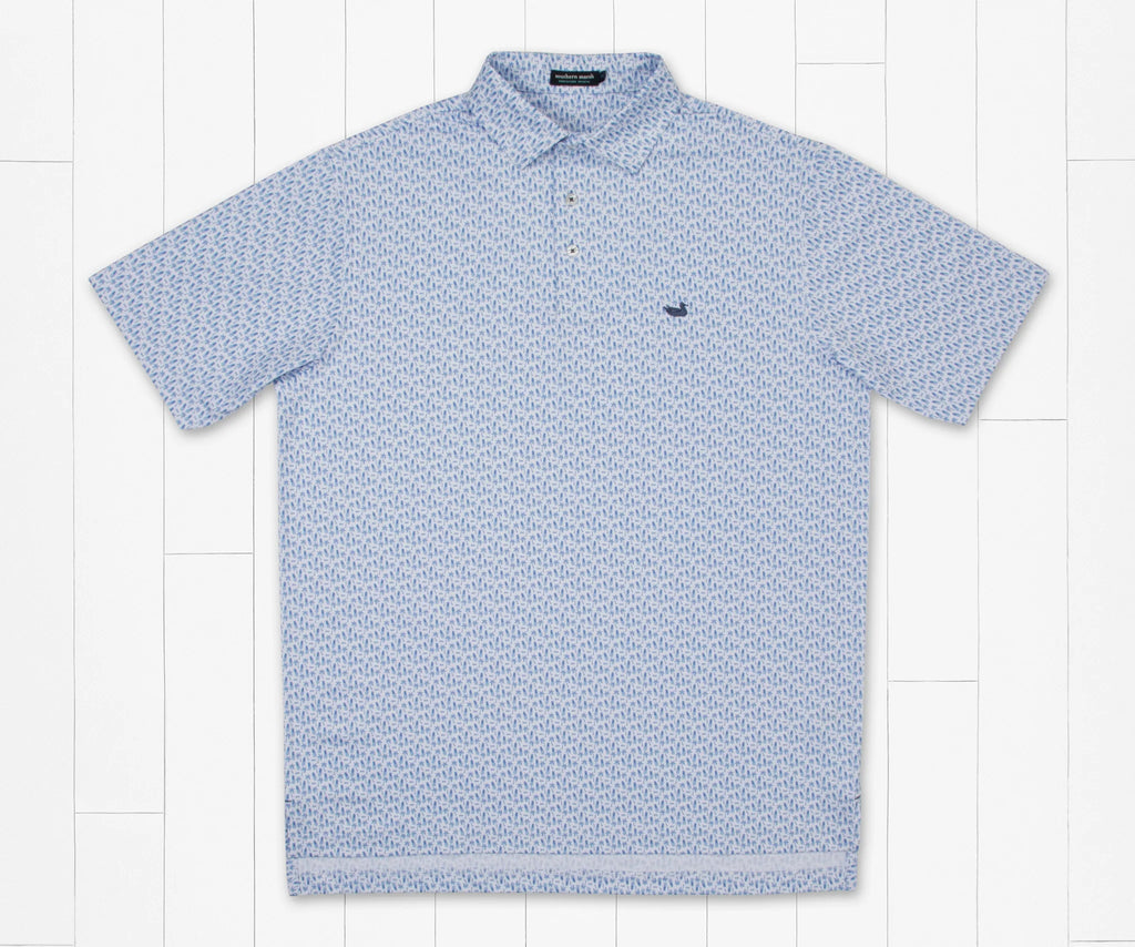 Flyline Performance Polo- Palm & Pineapples