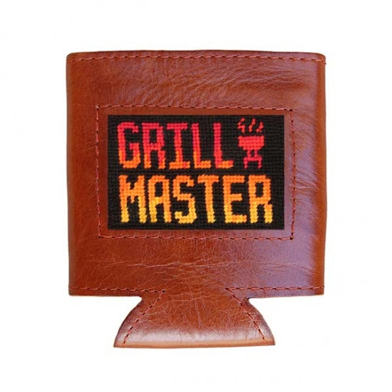 Grill Master- Needlepoint Can Cooler