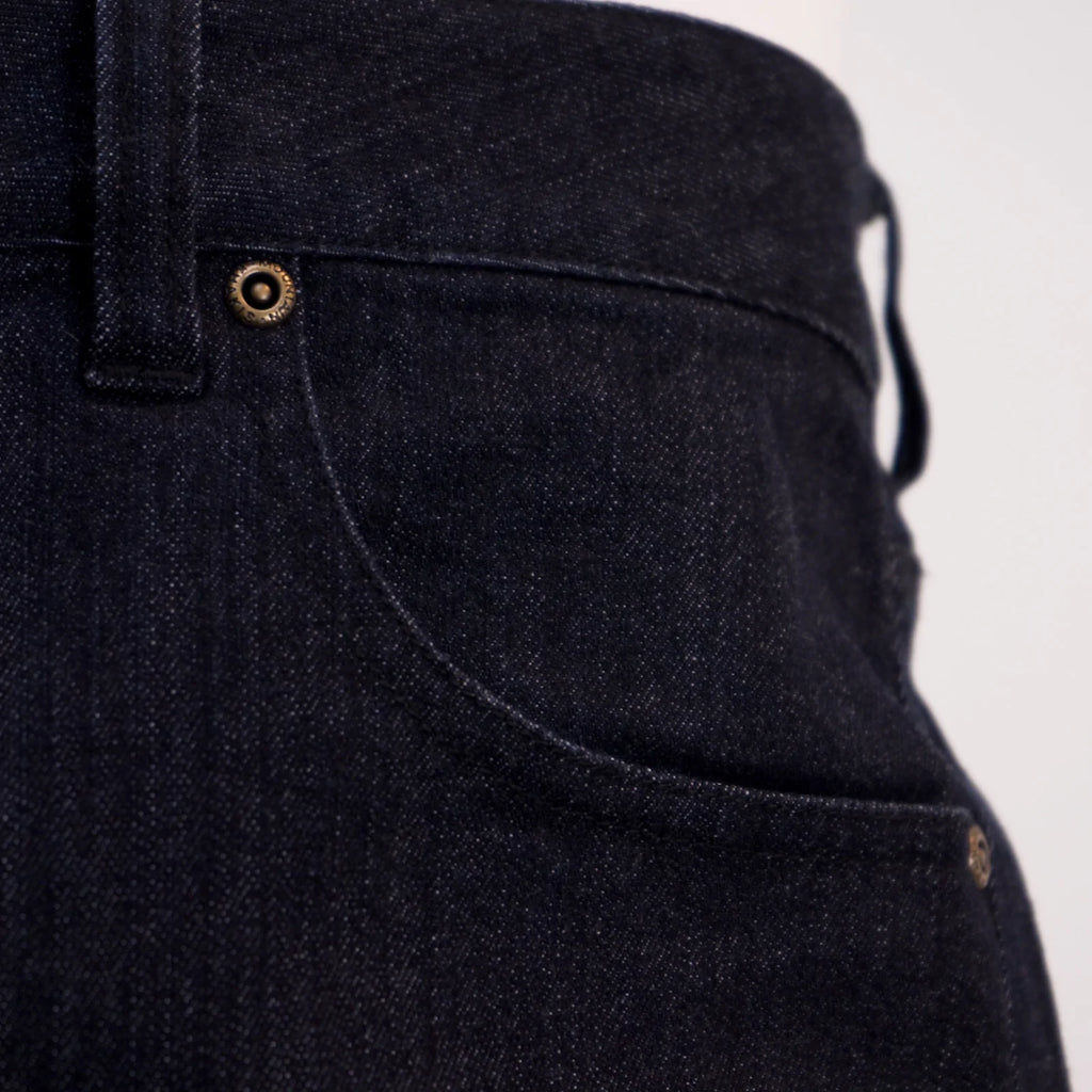 Miter Denim Jean- Dark Wash