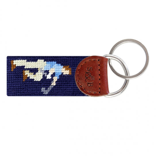 Mulligan- Needlepoint Key Fob