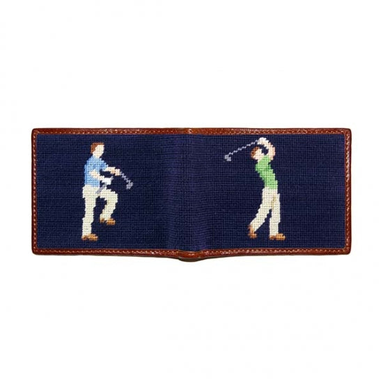 Mulligan- Needlepoint Bi-Fold Wallet